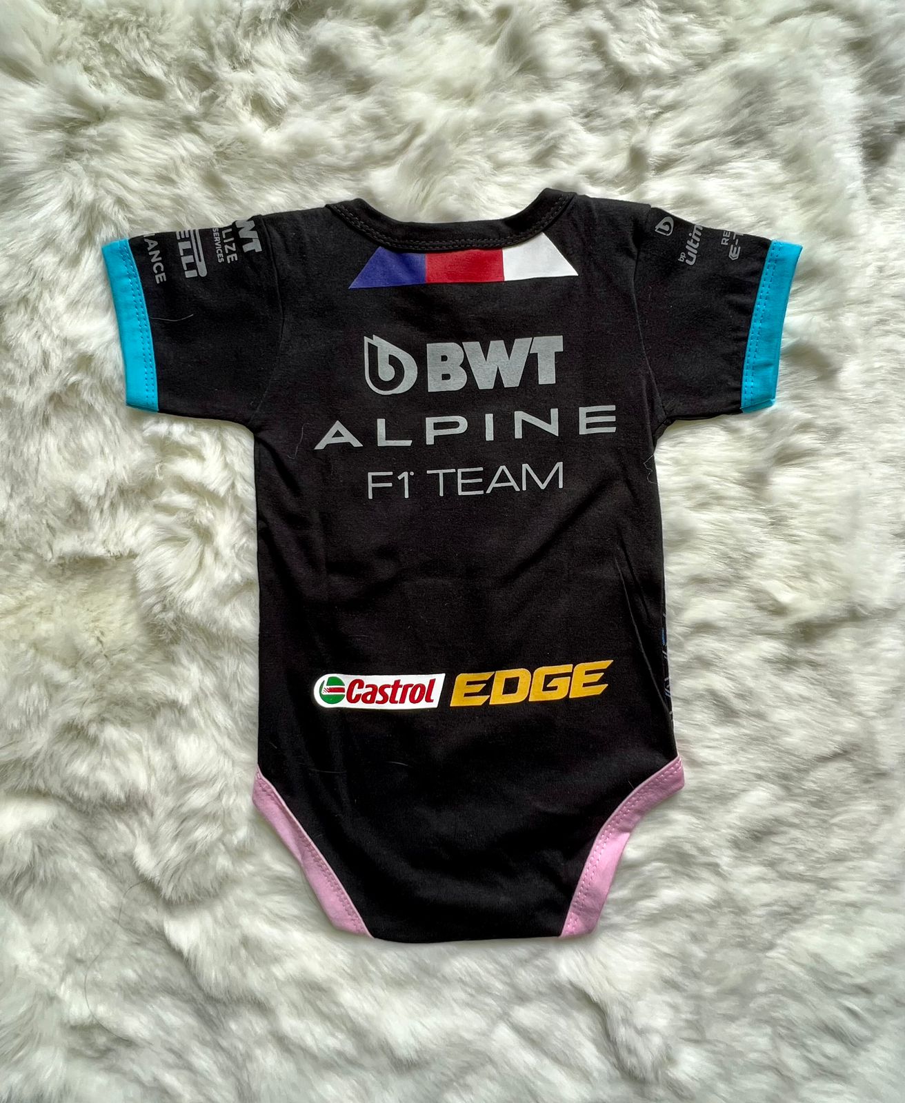 New Limited Edition F1 Renault Alonso Alpine Racing onesie romper 100% cotton | Season 2023/2024