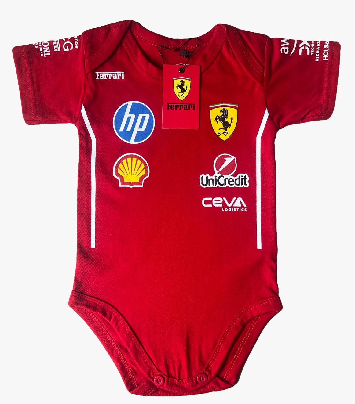 Baby Romper Ferrari F1 100% cotton – Sportbabies