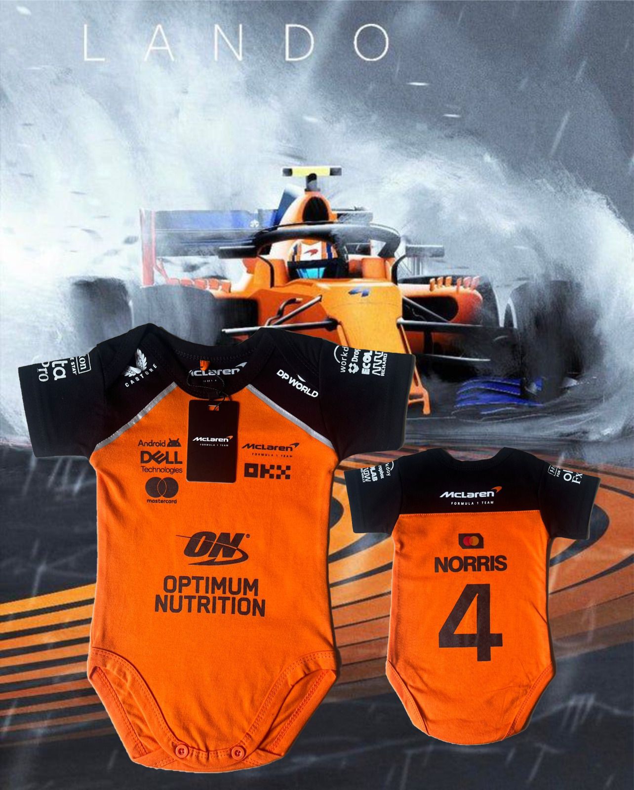 Limited Edition F1 McLaren baby jersey | Lando Norris print 2025