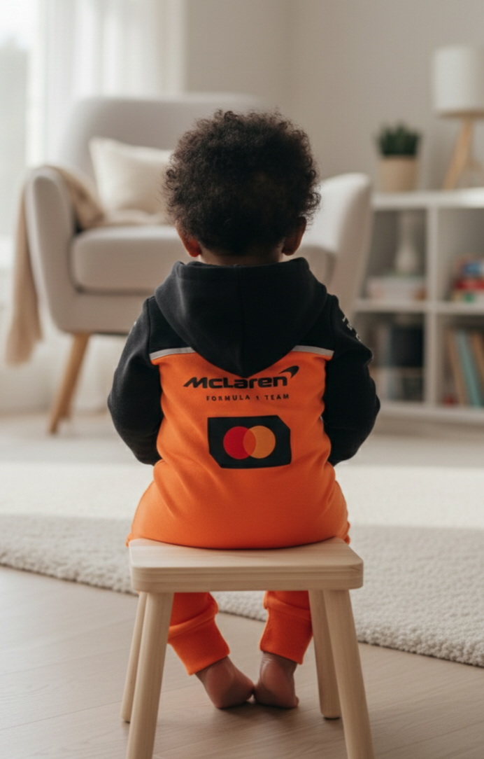 Limited Edition F1 McLaren baby Anorak Jumpsuit | Lando Norris | Oscar Piastri
