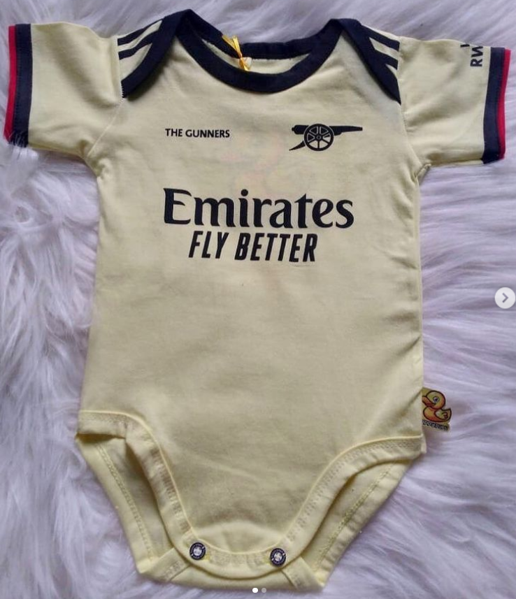 Baby Onesie Newborn Arsenal Kit Personalised Arsenal Baby Set Baby