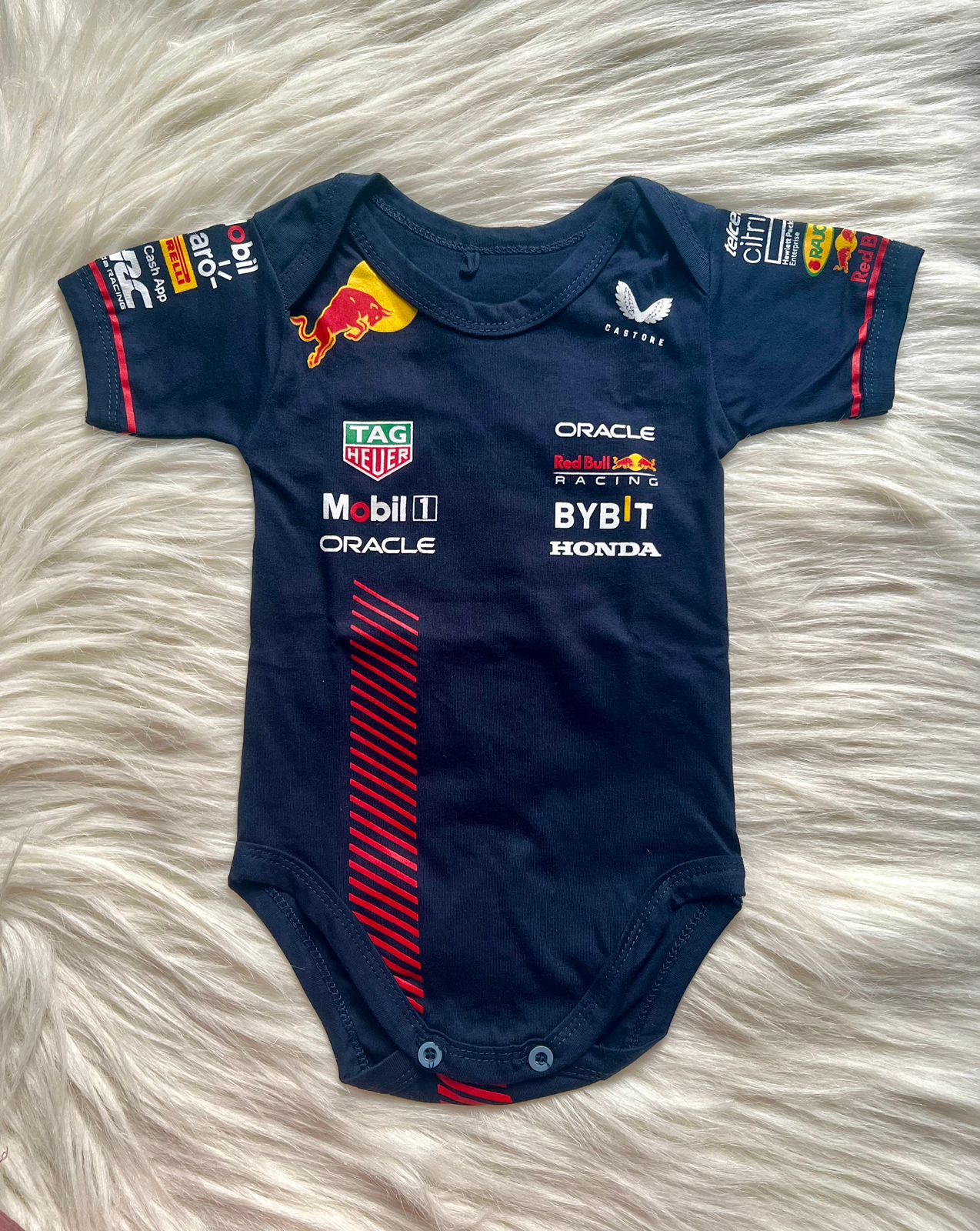 New Limited Edition F1 RedBull Racing onesie Verstappen 1 season 2023/2024 jersey 100% cotton | F1 Baby gift