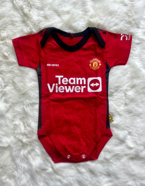 Baby Rompers Manchester United soccer jersey – Sportbabies