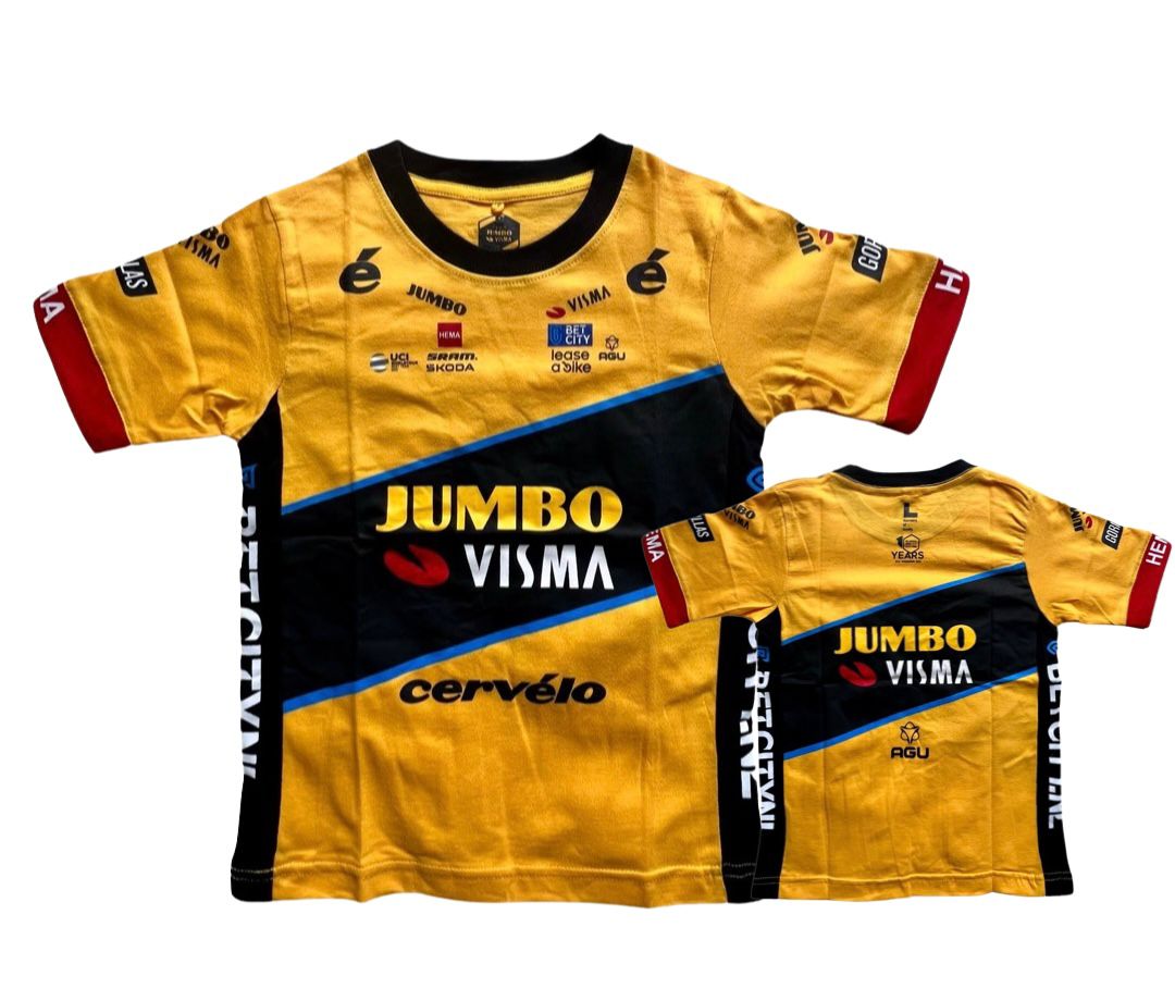 New Limited Edition Jumbo Visma cycling team toddler shirt Tour de