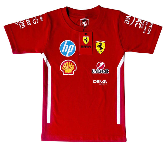 Nieuwe Limited Edition F1 Ferrari Racing SHIRT | Charles LeClerc | Lewis Hamilton | season 2025/2026 jersey 100% katoen | toddler gift F1