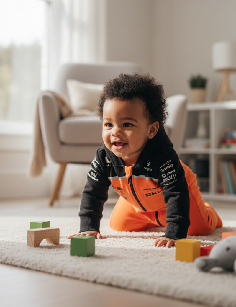 Limited Edition F1 McLaren baby Anorak Jumpsuit | Lando Norris | Oscar Piastri