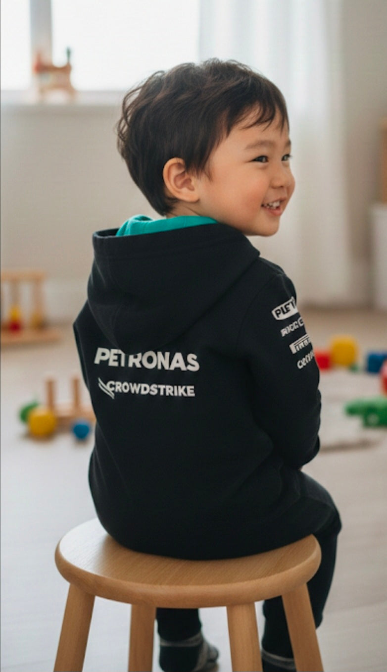 New Mercedes Racing F1 Limited Edition Baby Anorak Jumpsuit 100% cotton