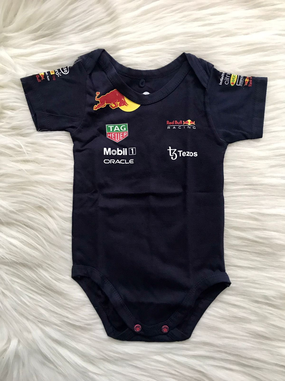 Red Bull Racing F1 Baby romper Black – Sportbabies - Main Image