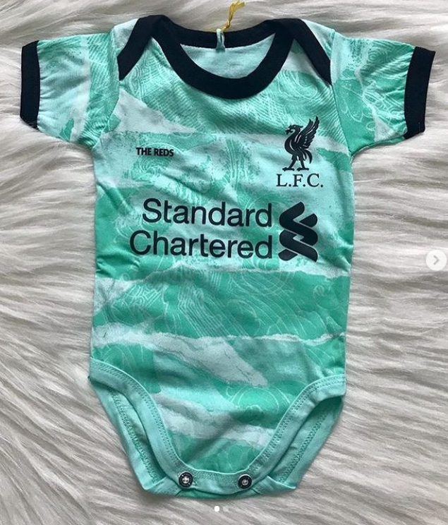 Liverpool 3rd away baby romper
