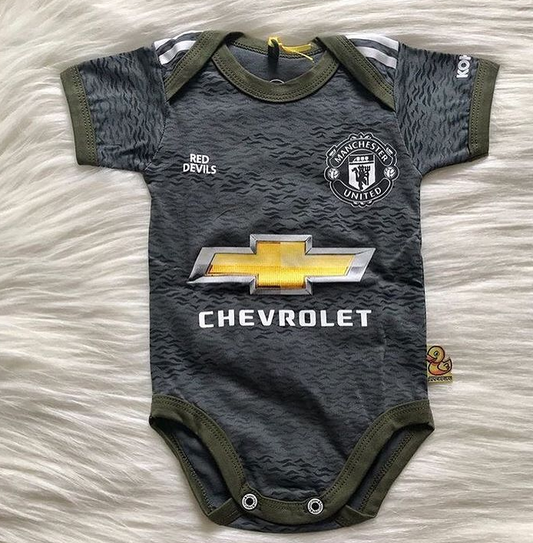 Fan Edition Manchester United Away2 soccer baby romper 100% cotton